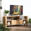 Casâme Eck-TV-Möbel 1 Schublade Eiche Dekor - L120 cm - Helles Holz Bild 2
