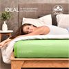 leevitex® Boxspringbett & Wasserbett Spannbettlaken | Spannbetttuch | 100% Baumwolle | Markenqualität | Ökotex | 200x220 cm + 40 Steg - Apfelgrün Bild 4