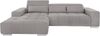 COTTA Ecksofa Orion L-Form, mit Recamiere, inkl. verstellbaren Kopfstützen und 3 Kissen Bild 4