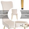 Samt Esszimmerstuhl 4er-Set mit Metallbeinen, bequemer Lounge-Stuhl, moderner Polsterstuhl für Wohn-, Schlaf- & Essbereich Bild 4