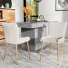 Samt Esszimmerstuhl 4er-Set mit Metallbeinen, bequemer Lounge-Stuhl, moderner Polsterstuhl für Wohn-, Schlaf- & Essbereich Bild 3