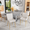 Samt Esszimmerstuhl 4er-Set mit Metallbeinen, bequemer Lounge-Stuhl, moderner Polsterstuhl für Wohn-, Schlaf- & Essbereich Bild 2