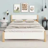 Massivholzbett, Doppelbett mit Lattenrost und Kopfteil, 140x200 cm, Holzbett, Jugendbett, Kiefer Bild 2
