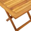 vidaXL Sonnenliege mit Tisch Rot Massivholz Akazie und Stoff 3214214 Bild 5