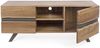 TV-Board Noranes aus Akazienholz, modernes Design, natur, 160 cm, Metallgestell in Grau Bild 2