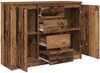 vidaXL Sideboard mit Schubladen Altholz-Optik 100,5x35x76 cm 3328451 Bild 5