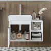 Roomart LYCIA-72 Badmöbel Set– 2-teiliges Badezimmermöbel Set - Waschbecken mit Unterschrank - H 54 x B 38.6 x T 72 cm • Weiß Bild 3