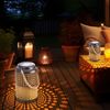 3x LED Solarleuchte, Metall braun, H 16 cm Bild 4