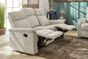3-Sitzer-Relaxsofa Federkern Couch m. Liegefunktion verstellbar Bezug Cord Beige Bild 3