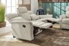 3-Sitzer-Relaxsofa Federkern Couch m. Liegefunktion verstellbar Bezug Cord Beige Bild 4