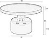 Couchtisch GLAM WEIß von ZUIVER Ø 60 cm Bild 4