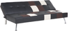 Schlafsofa 3-Sitzer Kunstleder schwarz Patchwork OLSKER Bild 5