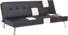 Schlafsofa 3-Sitzer Kunstleder schwarz Patchwork OLSKER Bild 4