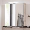 Fackelmann SBC B.CLEVER Gäste-WC Spiegelschrank 50 cm, Braun hell, rechts Bild 2