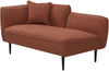 Linksseitige Chaiselongue CHEVANNES Bouclé Dunkelrot Bild 5