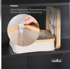 osoltus Badezimmer Box Nelson 2x Bambus Aufbewahrungskorb Beige 4 Fächer Bild 4