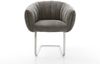 Freischwinger Jada-Flex Bouclé Soft Schlamm Freischwinger flach Edelstahl Taschenfederkern Bild 2