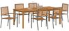 vidaXL Garten Essgruppe 7 pcs Grau Massivholz Akazie 3365524 Bild 3