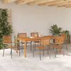 vidaXL Garten Essgruppe 7 pcs Grau Massivholz Akazie 3365524 Bild 4