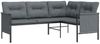 vidaXL 2-tlg. Garten-Lounge-Set Anthrazit Stahl 362810 Bild 4