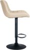 CLP 2er Set Barhocker Tover 360° drehbar und in der Höhe verstellbar,creme Kunstleder Bild 4