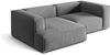 Micadoni Ecksofa Nuria 3-Sitzer Links Samt Grau Bild 3
