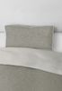 biberna Melange-Flanell Kissenbezug 0840500 MELANGE UNI, sturmgrau, 1x 40x60 cm Bild 4