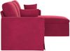 vidaXL Sofa Weinrot 198 x 134 x 80 cm Samt 42024463 Bild 5
