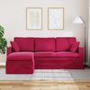vidaXL Sofa Weinrot 198 x 134 x 80 cm Samt 42024463 Bild 3