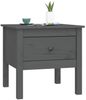 vidaXL Beistelltisch Grau 50x50x49 cm Massivholz Kiefer 813798 Bild 4