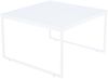 Beistelltisch Flat Quadratisch 60 cm Weiß/Esche Weiß Bild 4