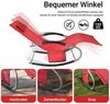 SoBuy Swingliege Gartenliege mit Tasche und Kopfkissen atmungsaktiv und luftig Schaukelliege Sonnenliege Liegestuhl für Gärten, Höfe, Strände, Balkone Rot 150 kg Belastung OGS28-R Bild 3