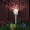 2er Set LED Außenleuchte, Solarlampe, Edelstahl, silber Bild 2