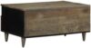 vidaXL Couchtisch Hellgrau 80x54x40 cm Massivholz Mango 4017805 Bild 5