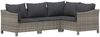 vidaXL 5-tlg. Garten-Lounge-Set mit Kissen Grau Poly Rattan 3187274 Bild 5