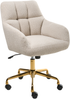 Schreibtischstuhl PALMDALE Bouclé Hellbeige Bild 4