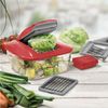 Genius Gemüseschneider Gemüsehobel Nicer Dicer Chef 15 tlg. Rot Bild 3