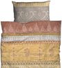 CASATEX Bettwäsche Indi Ocker Braun Biber 135 x 200 + 80 x 80 cm Bild 2