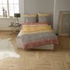 CASATEX Bettwäsche Indi Ocker Braun Biber 135 x 200 + 80 x 80 cm Bild 3