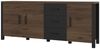 Küchenhängeschrank Rimini 45x72cm 1-türig matt lackiert Farbe: RAL 5024 pastellblau matt / grau RI-W2/45 Bild 2