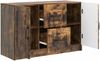 vidaXL Sideboard Geräucherte Eiche 89 x 34,5 x 57 cm Holzwerkstoff 895810 Bild 3