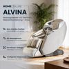 HOME DELUXE Massagesessel ALVINA mit Premium Webstoffpolsterung - Grau Bild 2