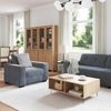 vidaXL Sofa Set 3 pcs Dunkelgrau 221 x 80 x 80 cm Samt 3324640 Bild 3