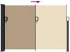 Seitenmarkise Ausziehbar, Balkon Sichtschutz Beige 140x600 cm Bild 5