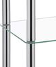 Kela 18051, Regal, 4 Etagen, Metall/ Sicherheitsglas, 40 x 30 x 106 cm, Lars, Verchromt Bild 4