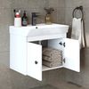 Roomart ADA Badmöbel Set– 2-teiliges Badezimmermöbel Set- Waschbecken mit Unterschrank - H 42 x B 35 x T 60 cm • Weiß Bild 2