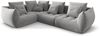 Micadoni Ecksofa Bloom 4-Sitzer Links Samt Grau Bild 2