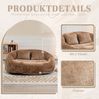 Bean Bag Sofa Lounger 150x95x63 cm, Kaffee Chenille, hohe Rückenlehne, Indoor/Outdoor Bild 5