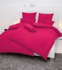 Hochwertige Janine Soft-Seersucker Bettwäsche PIANO | Verschiedene Grössen und Farben 135x200 / 80x80 cm fuchsia (51) Bild 4