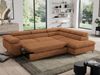 Mks Möbel 'Pedro L-Form' Ecksofa mit Schlaffunktion, verstellbaren Kopfstützen & Bettkasten, Orange, Stoff, rechts Bild 5